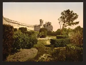 Ruins Beaucaire Castle, Tarascon, Pyrenees, France