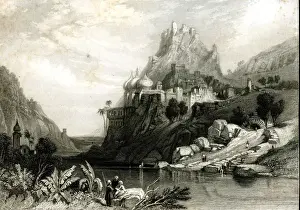 Ruins of Ettaia or Ettawa, India - circa 1840