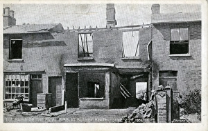 Watford Collection: Ruins of Fatal Fire, Bushey Heath, Hertfordshire