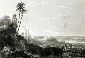 Ruins between Futtipur Sikri and Biana, India 1840