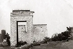 Philae Prints: Ruins on the island of philae, Egypt, circa 1880s