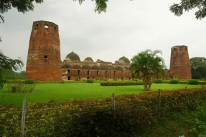 Domed Prints: Ruins of the Katra Mosque, Murshidabad, West Bengal, India