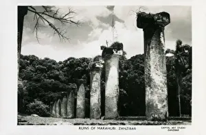 New Images From The Grenville Collins Collection Prints: Ruins of Maharubi Palace, Zanzibar, East Africa