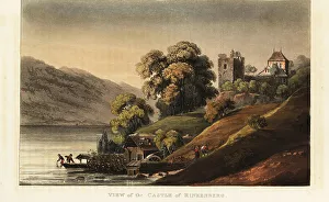 Manufactures Prints: Ruins of the medieval Ringgenberg Castle on Brienz Lake, Canton