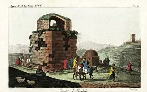 Bethlehem Gallery: Ruins of Rachels Tomb, near Bethlehem, 1800s