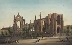Charleston Prints: Ruins of St. Johns & St. Finbars Cathedral, Charleston, S. C
