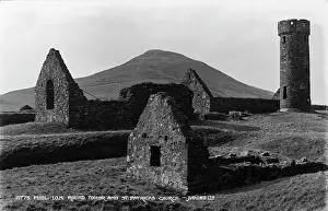 Grassy Prints: Ruins of St. Patrick's Church and Round Tower