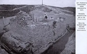 Oratory Prints: Ruins of St Pirans Oratory, near Perranporth, Cornwall