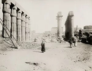 Ruins of the temple at Luxor, Egypt
