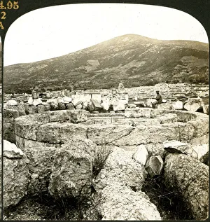Epidaurus Prints: Ruins of Tholos and Hieron, Epidaurus, Greece