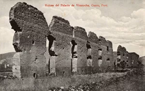 Ruins of the Wiracocha Temple at Raqch i, Peru