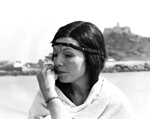 Bracelet Prints: Rula Lenska filming Robin of Sherwood, Cornwall