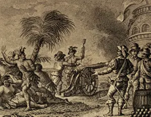 Firearm Prints: The ruler of Hornos island is surprised by the firing of a c