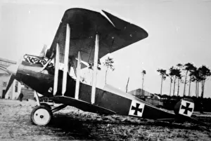 Biplanes Prints: Rumpler C III German two-seater biplane