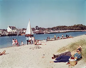 Mudeford Prints: The Run and quay, Mudeford