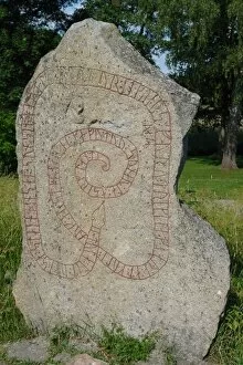 Images Dated 3rd July 2006: Runestone, Gripsholm Castle, Mariefred, Sweden