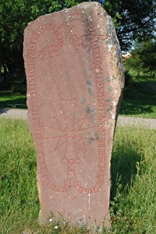 Images Dated 3rd July 2006: Runestone, Gripsholm Castle, Mariefred, Sweden