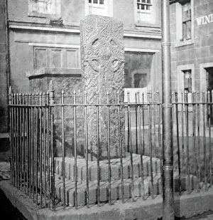 Runic Prints: Runic Cross of Crieff, Scotland, early 1900s