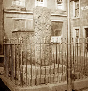Runic Cross of Crieff, Scotland, early 1900s