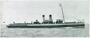 Clyde Prints: Running at 20 knots the new turbine steamer for tourist in west coast of Scotland