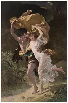 Lightning Prints: Running from Rain 1880