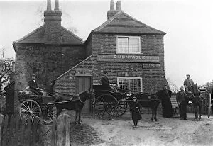 Grocer Gallery: Rural business, Post Office and employees. Binfield Heath