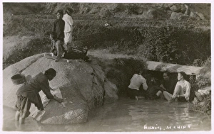 Children Wash Clothes