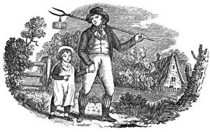 Relationship Prints: Rural father and son, c. 1790s
