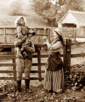 Rural life family, Victorian period