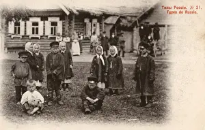 Countryfolk Prints: Rural Russia - Village Children
