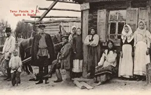 Cabin Prints: Rural Russia - Village Scene