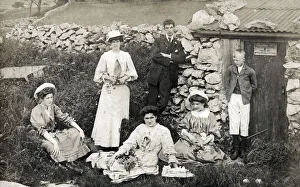 Adults Gallery: Rural scene - group of teenagers and young adults
