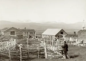 Images Dated 12th May 2021: Rural scene with mountains Dovrefjeld, Norway
