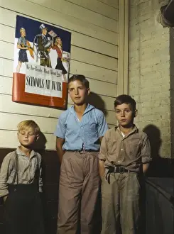 Augustine Prints: Rural school children, San Augustine County, Texas