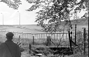 Cold Gallery: Rural view of the Berlin Wall, Berlin, Germany