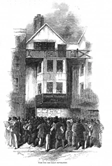 Images Dated 24th February 2012: Rush for daily newspapers for news of 1848 Revolution