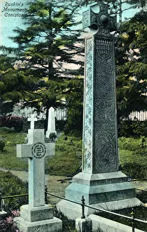 Coniston Prints: Ruskin's Monument, Coniston, Lake District, Cumbria