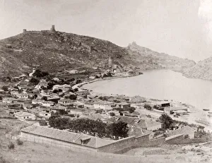 Russia - harbour and castle at Balaclava, Crimea Ukraine