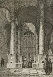Lemaitre Prints: Russia, Moscow. Assumption Monastery. Interior view
