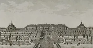 Cascade Prints: Russia. Peterhof Palace. Panoramic of the complex