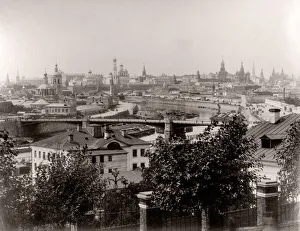 Russia - rooftop view of Moscow towards the Kremlin