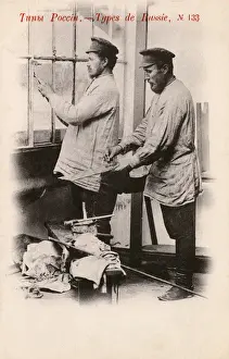 Glazing Prints: Russia - Two Russian Glaziers