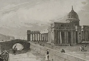 Drain Prints: Russia, Saint Petersburg, Kazan Cathedral