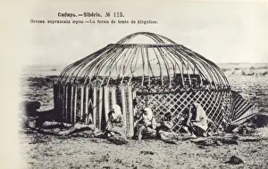 Nomads Prints: Russia, Siberia - A Kyrygyz tent