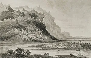 Northeastern Prints: Russia, Siberia. Yakutsk. Engraving, 19th century