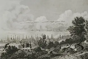 1587 Prints: Russia, Tobolsk. Historical capital of the Siberian region