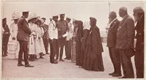 Veterans Prints: Russia - Tsar Nicholas II meets Crimean War veterans