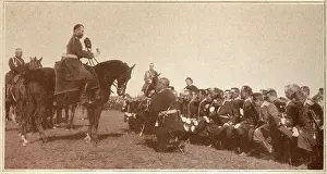 Accepting Prints: Russia - Tsar Nicholas II prays and receives icon - Tiraspol