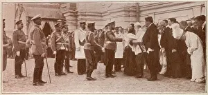 Kyiv Prints: Russia - Tsar Nicholas II receiving bread and salt at Kyiv