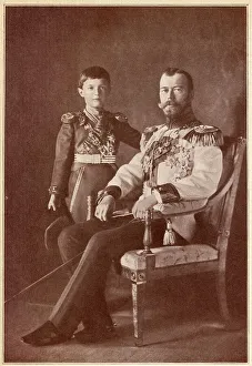 Nikolai Prints: Russia - Tsar Nicholas II and the Tsarevich